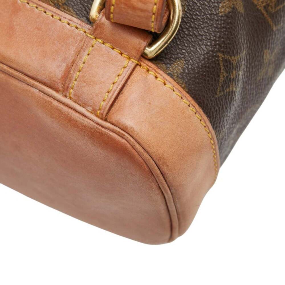LOUIS VUITTON Brown Monogram Leather Backpack - Picture 6 of 12